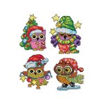 Christmas Owl Ornaments Plastic Canvas (image for) Christmas Owl Ornaments Plastic Canvas
